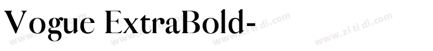 Vogue ExtraBold字体转换 Vogue ExtraBold字体转换